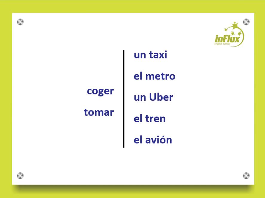 Como se diz "pegar o ônibus" em espanhol?