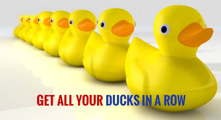 Get Your Docs In A Row Girl O que significa "get your ducks in a row" em inglês? - inFlux