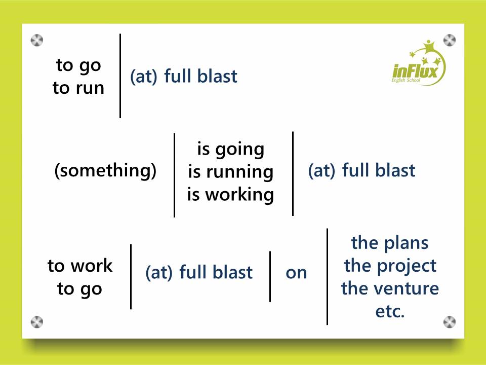 (at) full blast