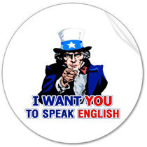 speak english