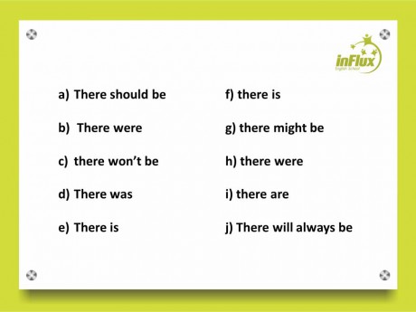 Usando o verbo haver em inglês - there is X there are - inFlux