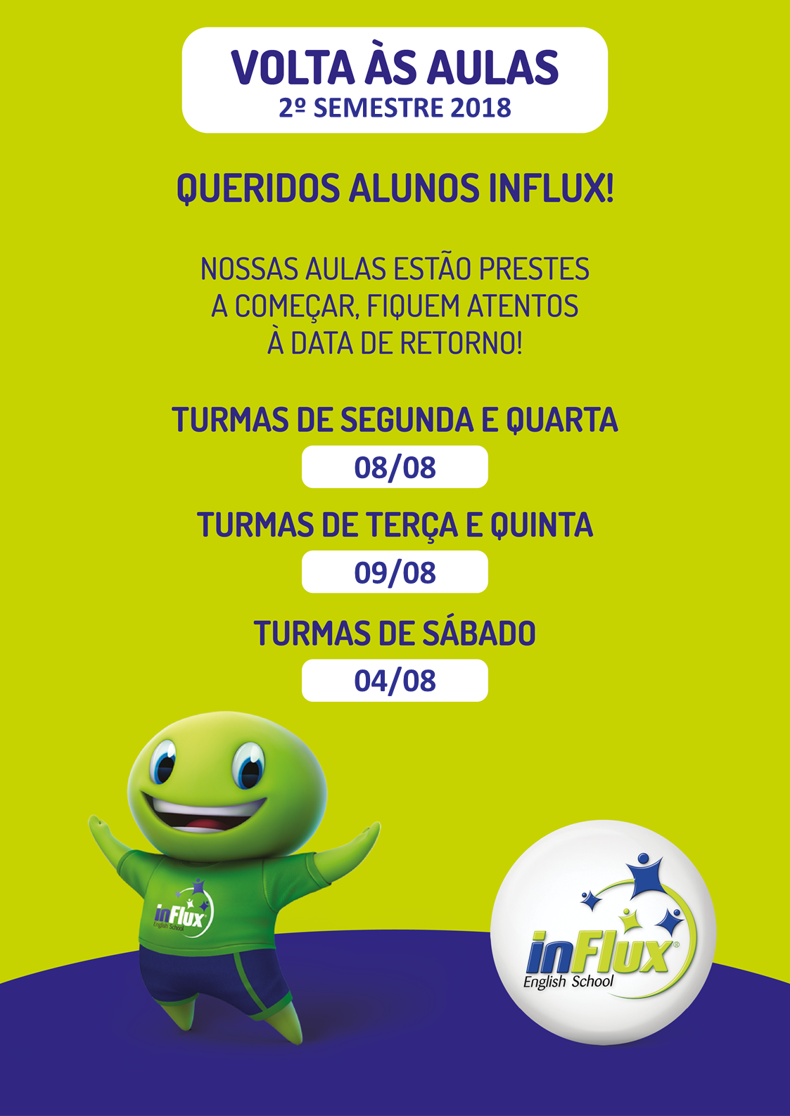 Volta As Aulas Influx