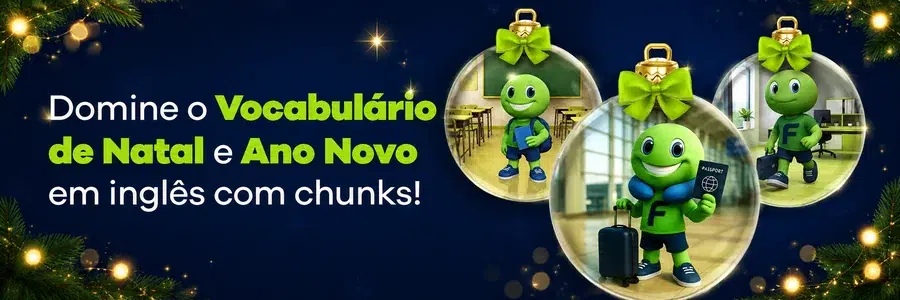 E-book gratuito de vocabulário de Natal e Ano Novo em inglês com chunks